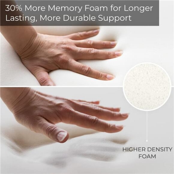 Everlasting Comfort Seat Cushion - Office Chair Cushions w/ 30% More Memory Foam - Picture 5 of 6